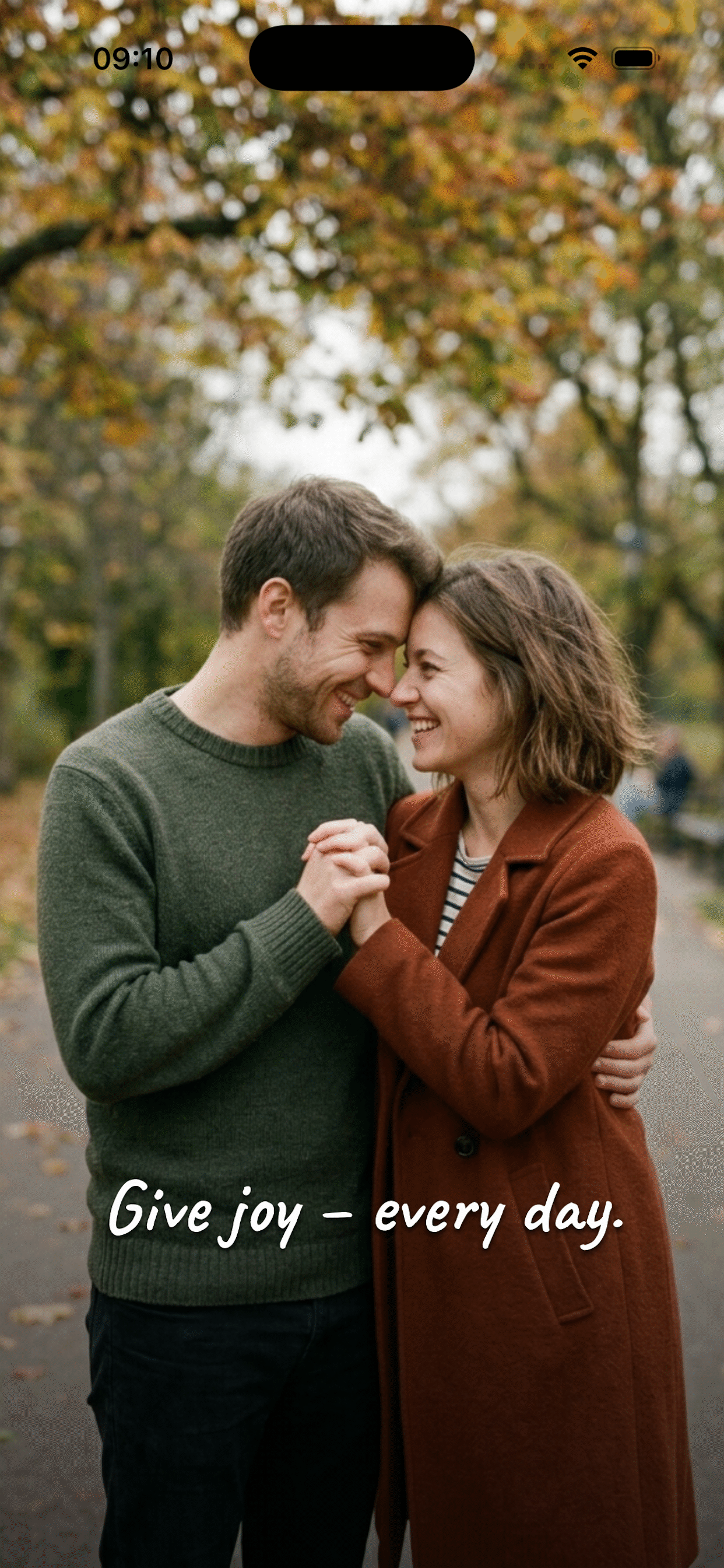 Daily Love App - Welcome Screen