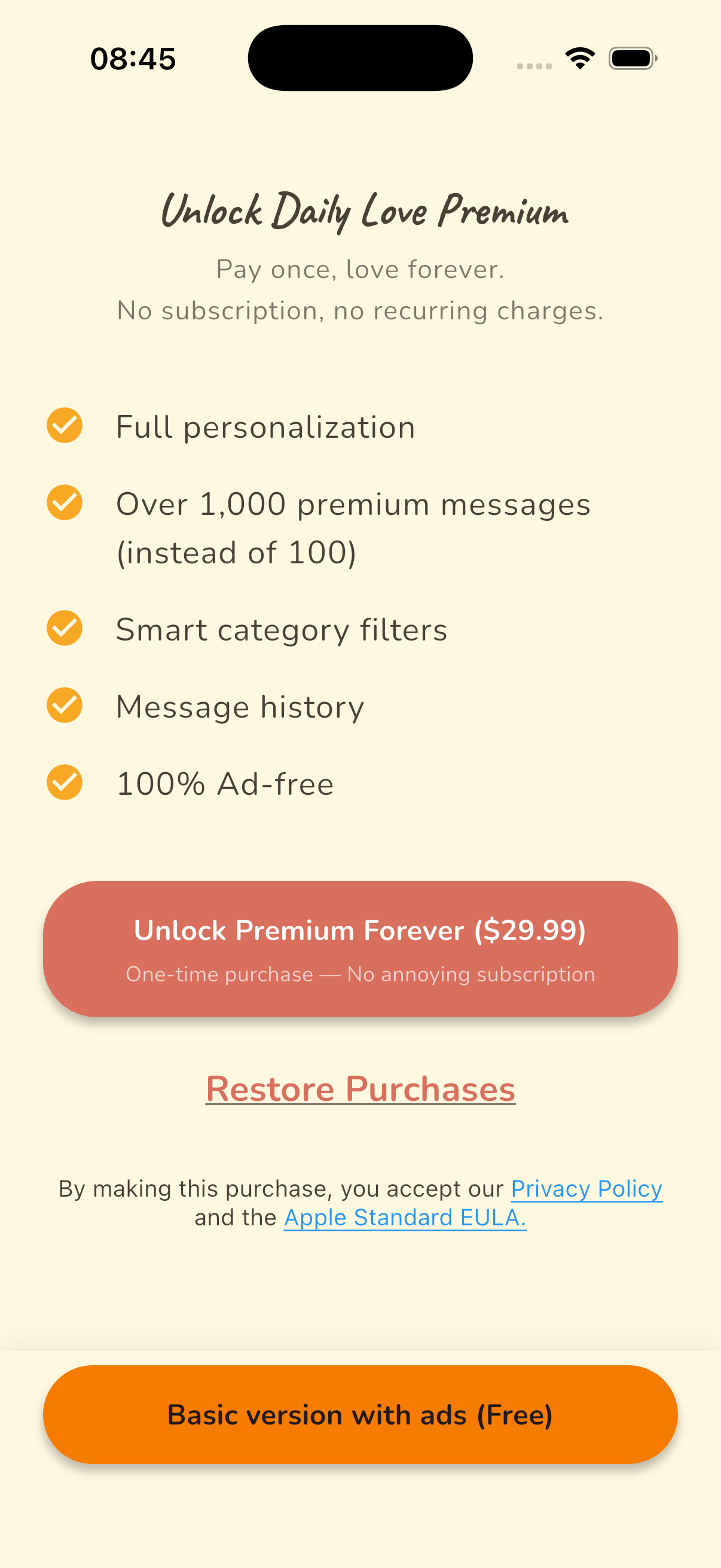 Daily Love App preview 1